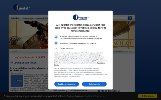 Screenshot of fportal.hu