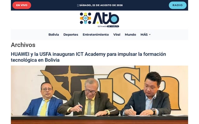 Screenshot of atb.com.bo