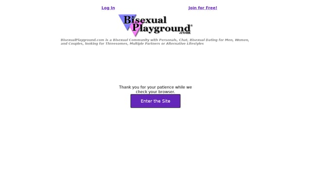 Screenshot of bisexualplayground.com