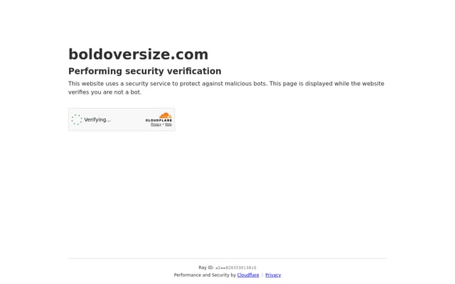 Screenshot of boldoversize.com