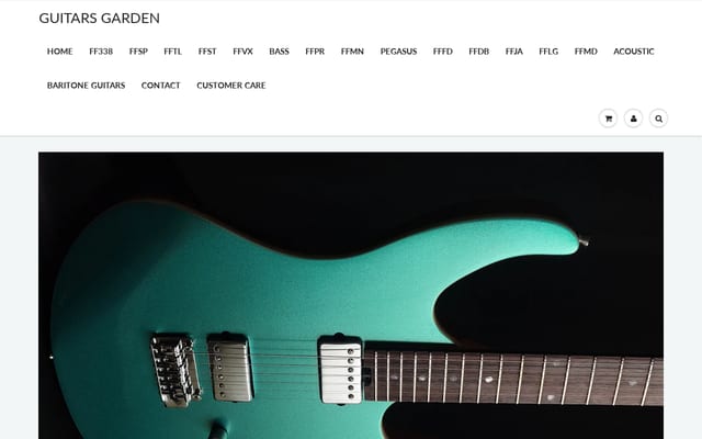 Screenshot of guitarsgarden.com