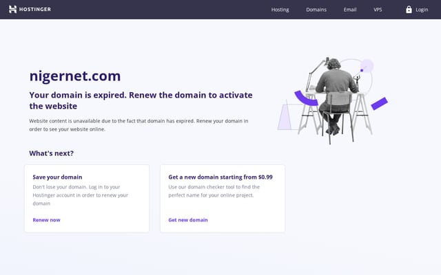 Screenshot of nigernet.com