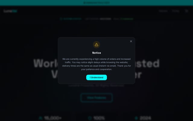 Screenshot of lunaval.com