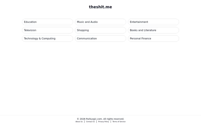 Screenshot of theshit.me