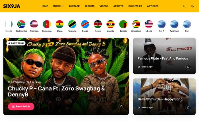 Screenshot of six9ja.net
