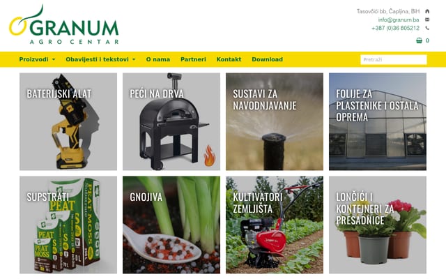 Screenshot of granum.ba
