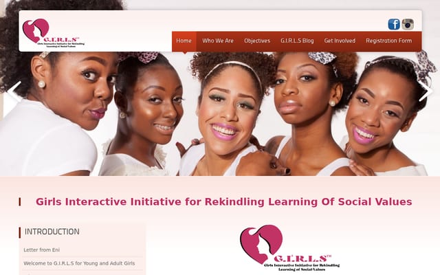 Screenshot of girlshub.org.ng