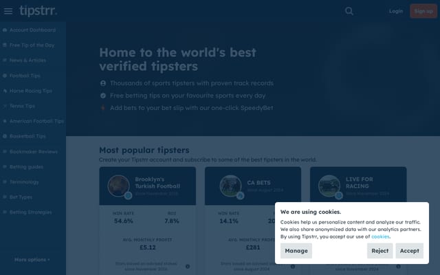 Screenshot of tipstrr.com