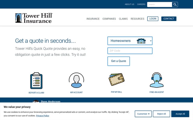Screenshot of thig.com