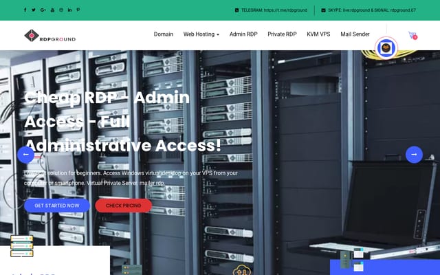 Screenshot of rdpground.net