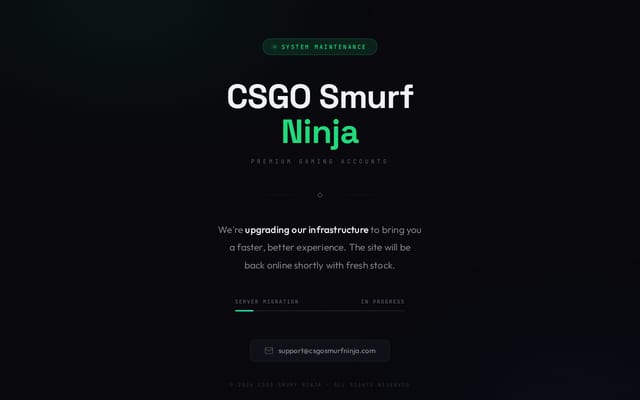 Screenshot of csgosmurfninja.com