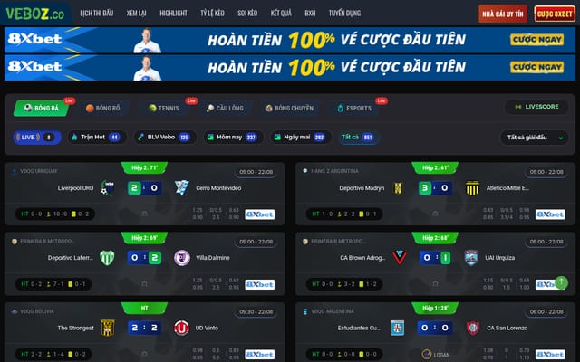 Screenshot of vebo12.tv