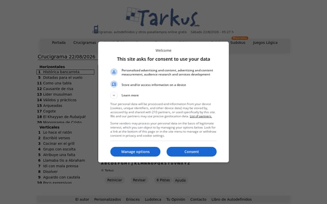 Screenshot of tarkus.info
