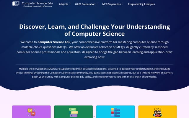 Screenshot of compsciedu.com