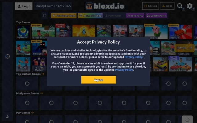 Screenshot of bloxd.io