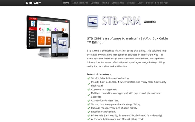Screenshot of stbcrm.com