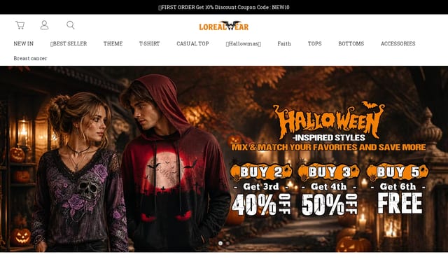 Screenshot of lorealwear.com