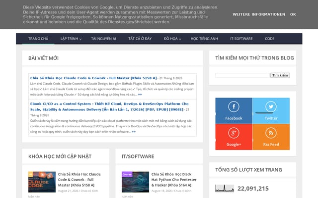 Screenshot of nhasachtinhoc.blogspot.com