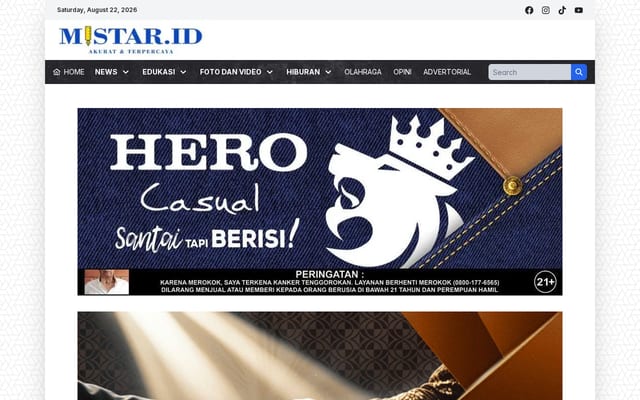 Screenshot of mistar.id
