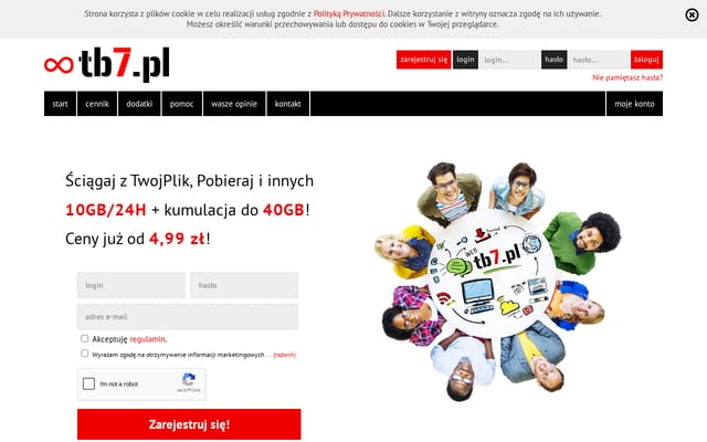 Screenshot of tb7.pl