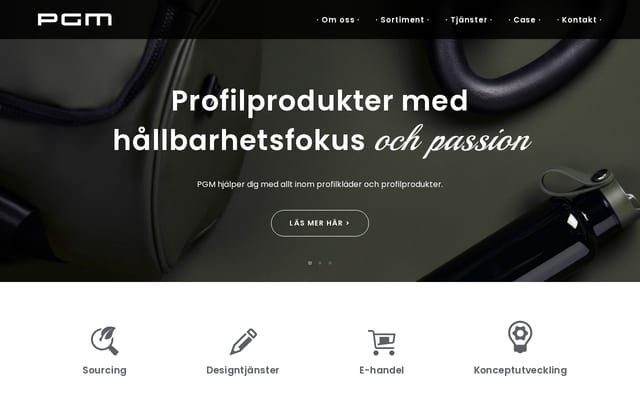 Screenshot of pgm.nu