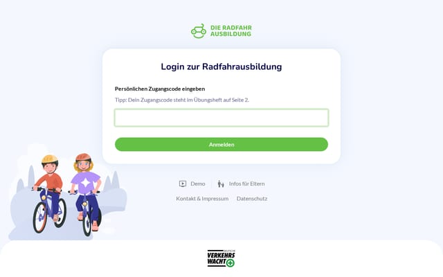 Screenshot of die-radfahrausbildung.de