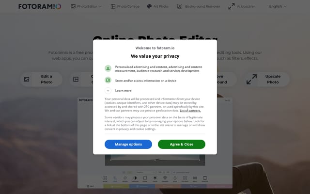 Screenshot of fotoram.io
