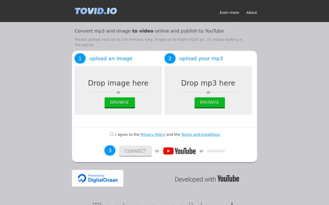 Screenshot of tovid.io