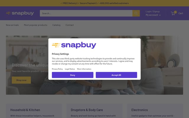 Screenshot of snapbuy.us