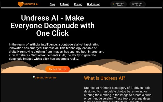 Screenshot of undress-ai.pro
