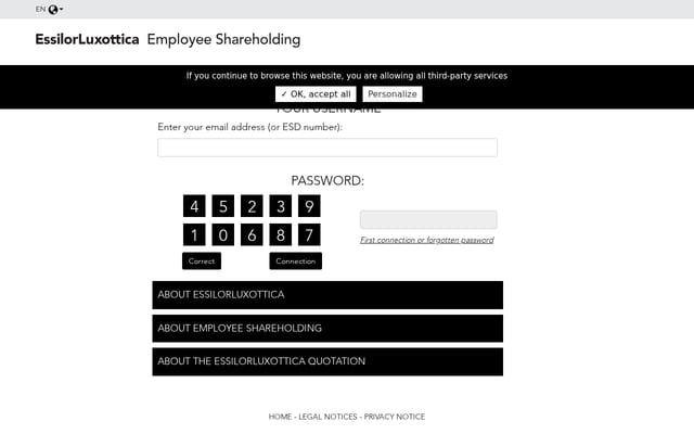 Screenshot of empshare.net
