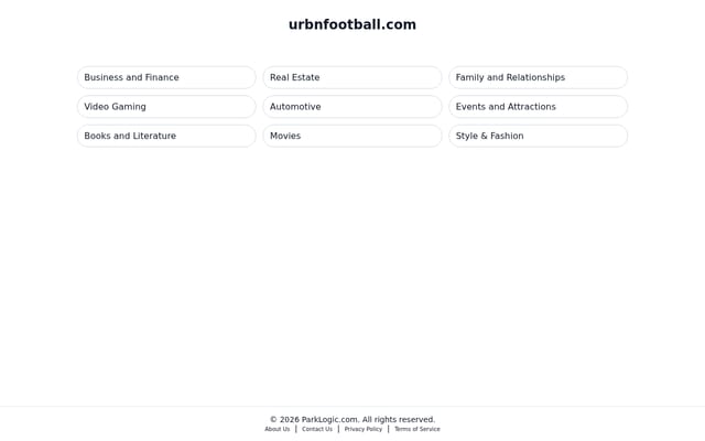 Screenshot of urbnfootball.com