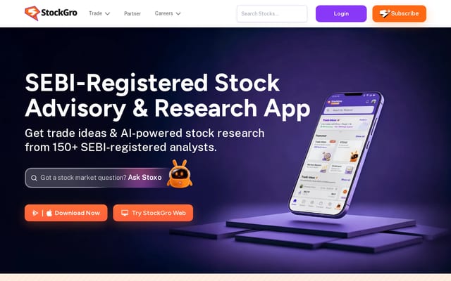 Screenshot of stockgro.club