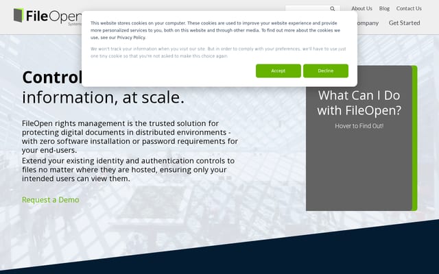Screenshot of fileopen.com
