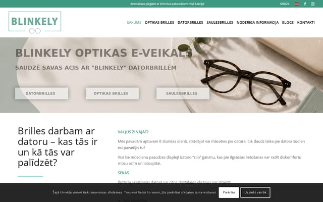 Screenshot of blinkely.lv