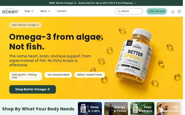 Screenshot of organicsocean.com