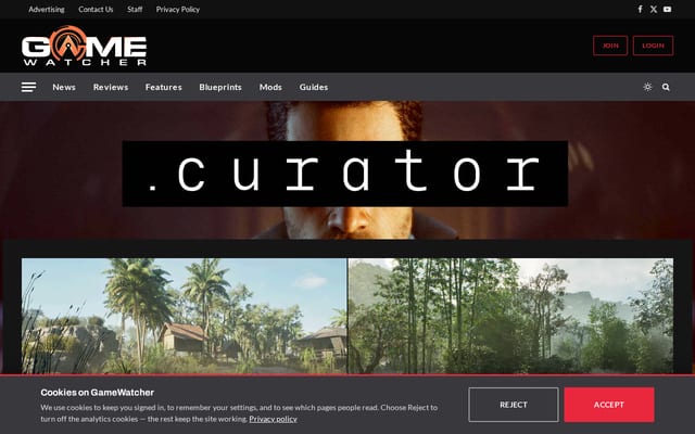 Screenshot of gamewatcher.com