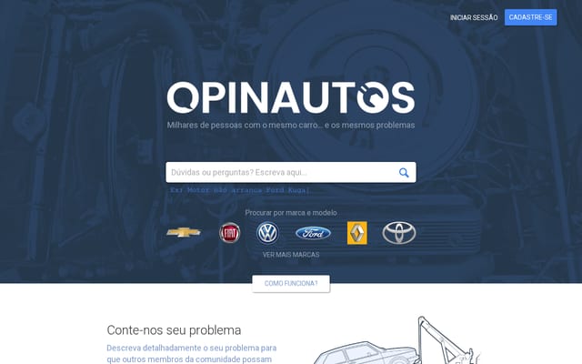 Screenshot of opinautos.com.br