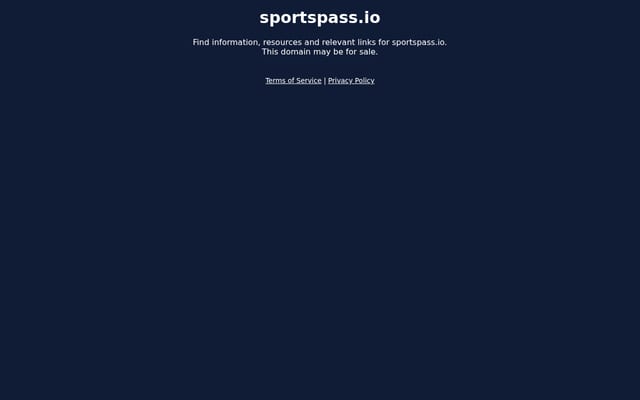 Screenshot of sportspass.io