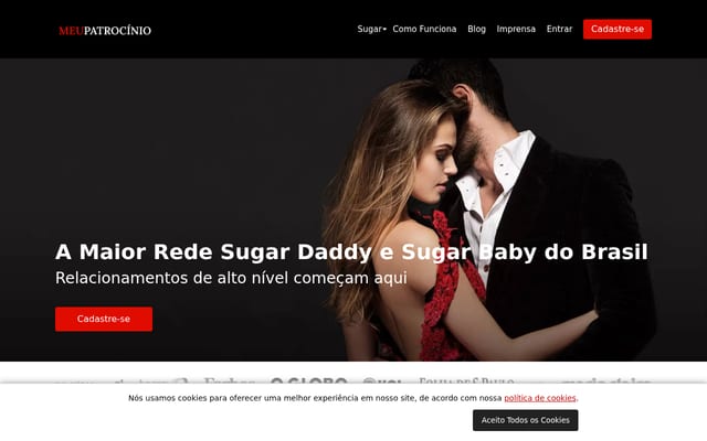 Screenshot of meupatrocinio.com