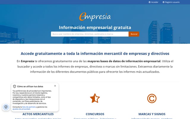 Screenshot of empresia.es