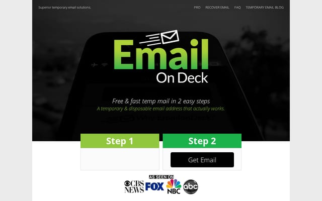 Screenshot of emailondeck.com