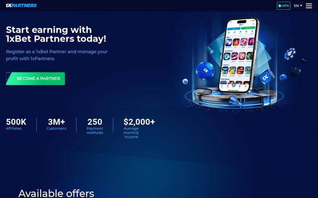 Screenshot of 1xpartners.com