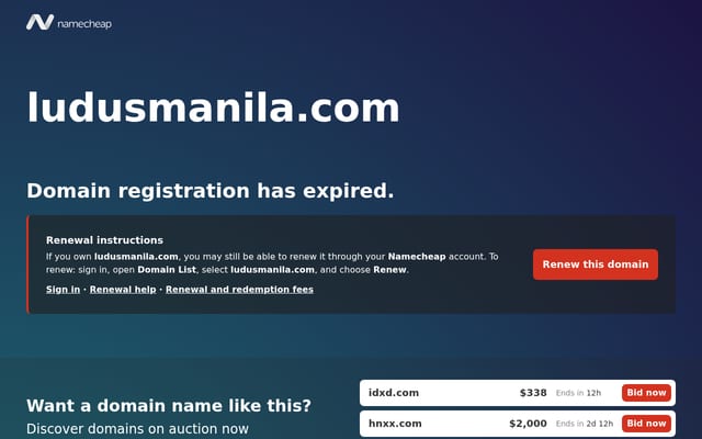 Screenshot of ludusmanila.com
