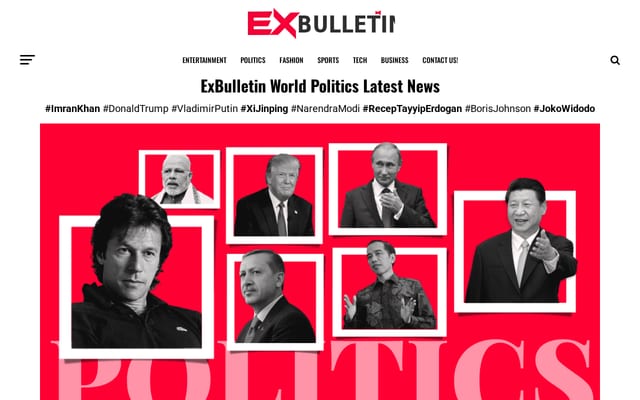 Screenshot of exbulletin.com