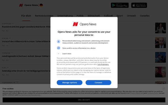 Screenshot of operanewsapp.com