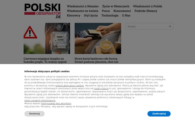 Screenshot of polskiobserwator.de
