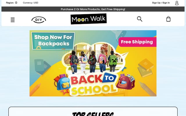 Screenshot of moonwalkbaby.com
