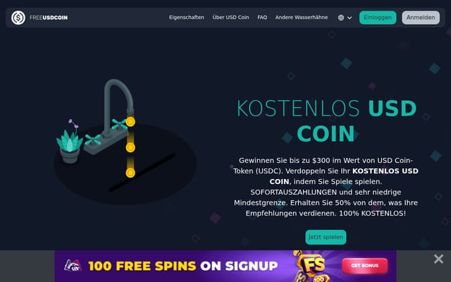 Screenshot of freeusdcoin.com