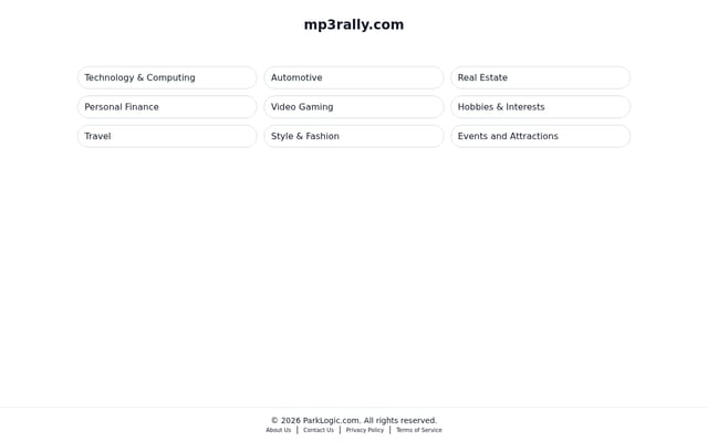Screenshot of mp3rally.com